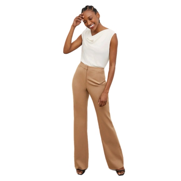 MM Lafleur The Nora Effortless Blouse Eco Soft Wave Cowl Neck In Alabaster XS - Picture 9 of 11